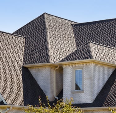 New architectural shingle roof replacement on a Northern Virginia home by The Great House