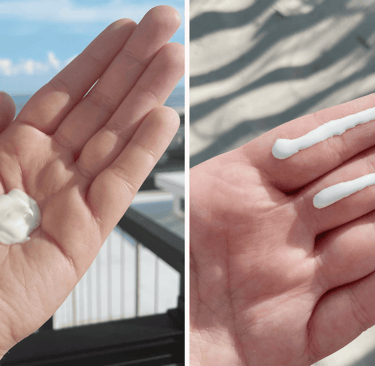 Best sunscreen application guide 2025: Before and after photos showing proper SPF 50+