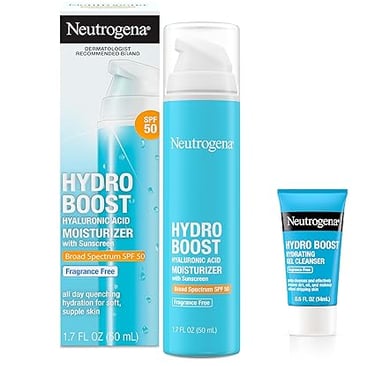Neutrogena Hydro Boost Hyaluronic Acid Hydrating Face Moisturizer With SPF 50
