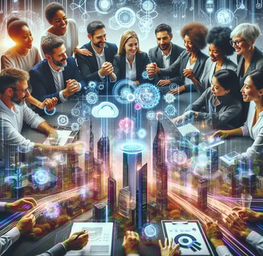 Groupe de femmes et d’hommes représentant l’entreprise de demain engagée en santé mentale