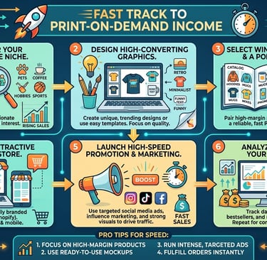 How to Earn Fast Income With Print-on-Demand