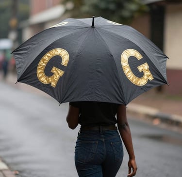 A collection of Aurumvibe candles glowing warmly on a modern black shelf with gold trim.