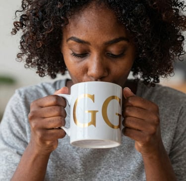 A modern turntable spinning vinyl with golden highlights, set against a dark, moody backdrop.