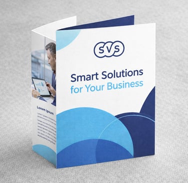 SVS kurumsal broşür tasarımı ve marka iletişim materyalleri
