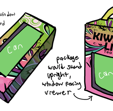 2 Horizon Beverage kiwi lime tea package concepts