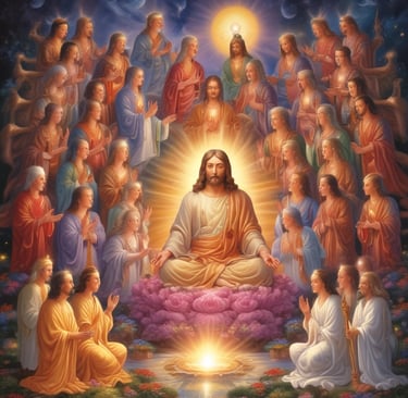 Woman holds a sign that reads "conscious cocreation."