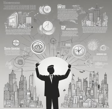 Woman holds a sign that says "growth."