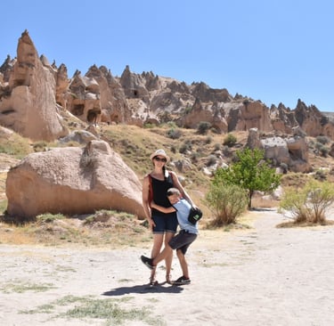 fairy chimneys in Cappadocia turkey
