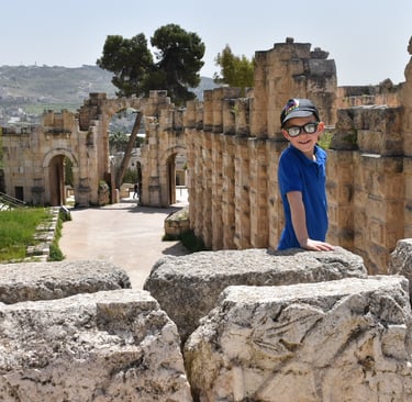 jerash with kids