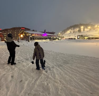 ruka village finaldn ski slopes