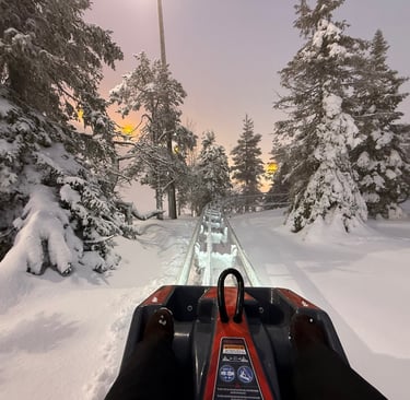 View from Ruka roller coaster Finland