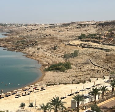 Hilton resort beach dead sea jordan