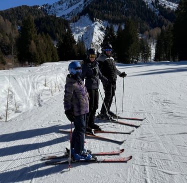 skiing in passo tonale