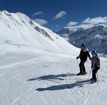 family ski in passo tonale italy