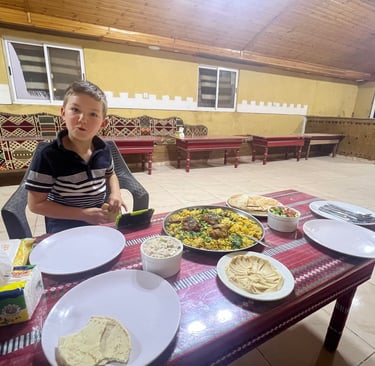 food at wadi rum desert camp