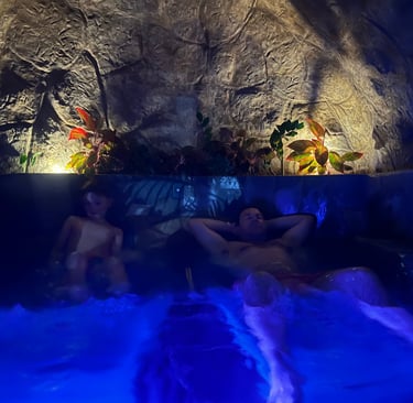 Los Lagos Hotel La Fortuna evening swim