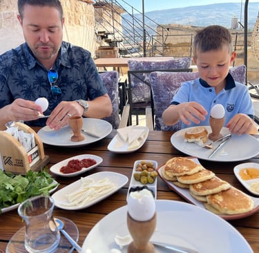 breakfast at zula cave hotel cappadocia