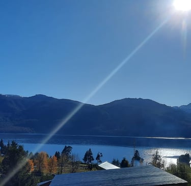 Vistas desde Cabañas Los Maitenes - Villa Traful - Patagonia Argentina