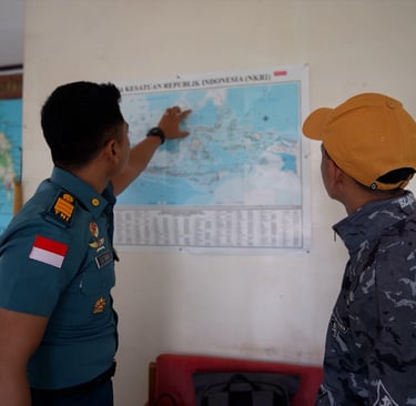 Indonesian navy based on Philippines