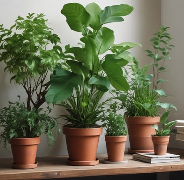 green potted plant on brown wooden table