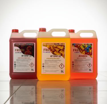 bidons produit entretien sol 5 litre marque FRESH
