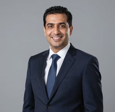 Portrait of a satisfied middle-aged man in business attire smiling confidently