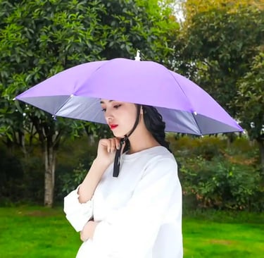 women with hands free umbrella for hiking fishing outdoor