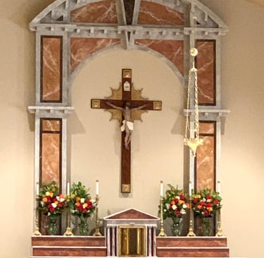 St Joan of Arc alter