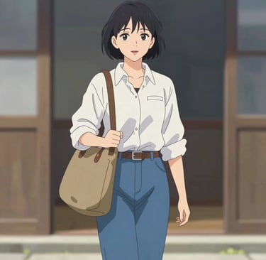 Smiling woman enjoying a comfortable van ride in Morelia