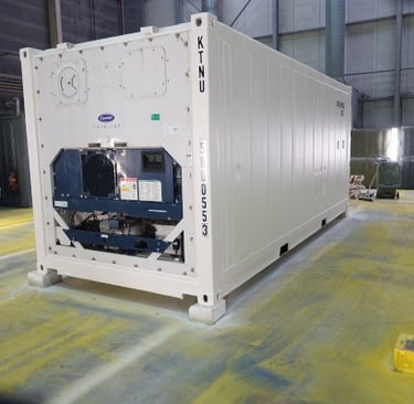 Buy White refrigerated shipping container 