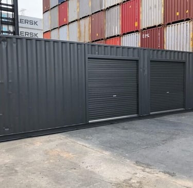 Buy Modified dark gray shipping container 
