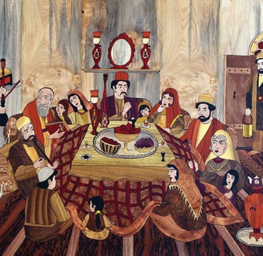 family celebrating Yalda