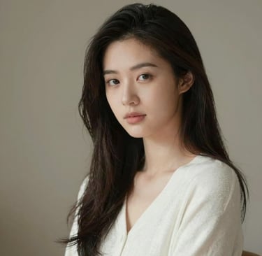 A happy woman enjoying a fresh green detox juice outdoors surrounded by nature.