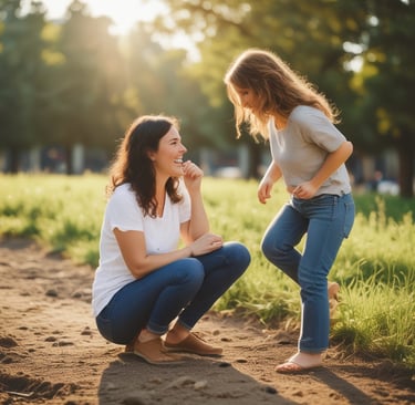 A cozy scene of a mother reading an e-book on her tablet while her baby naps nearby.