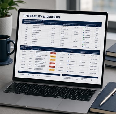 Traceability / Issue Log