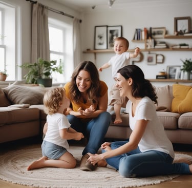 Bright living room with modern inventory