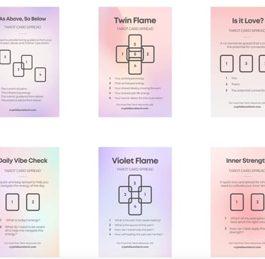 Free Tarot Resources - sign up below for free Tarot Card Spreads