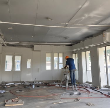 Completed modern infrastructure project with clear blue sky in Bengaluru.