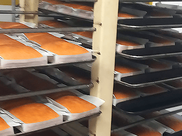 Sobaos grandes recién horneados