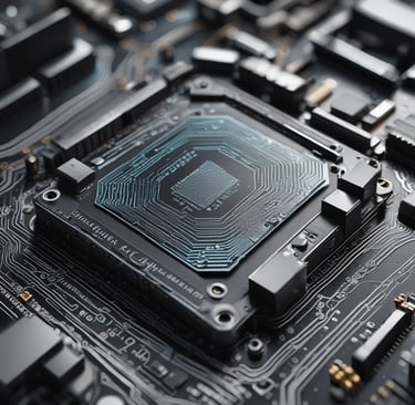 A creative brainstorming session with holographic media concepts floating above a sleek conference table.