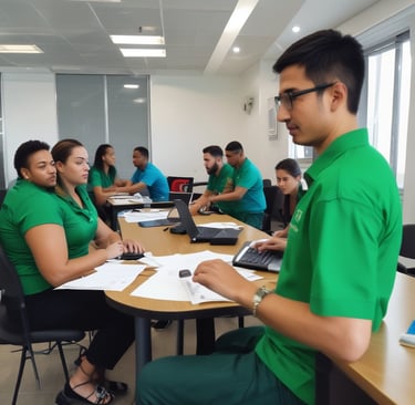 A team supervision session with Eden Prime Care staff, captured with a bright white background.