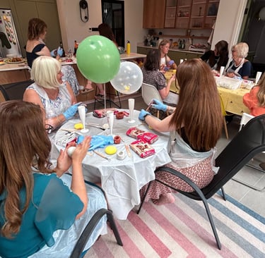 boob pot hen party workshop