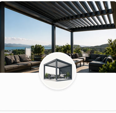 Wintergartensysteme aus Aluminium Bioklimatische Pergolasysteme für Terrasse & Garten Vertikale Glas