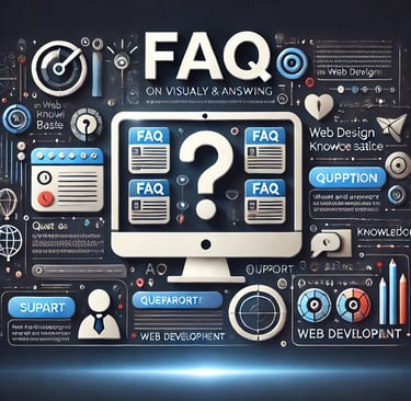 "Imagen representativa de preguntas frecuentes (FAQ) sobre servicios de diseño web, desarrollo y opt