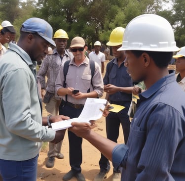 A professional team meeting at Nova Global Innovations office.