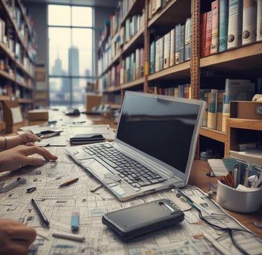 A stylish townhouse in a vibrant neighborhood.