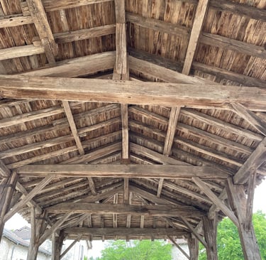 The covered market in Moretmart