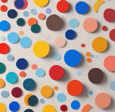 Delivery person handing over a colorful paint package at a doorstep