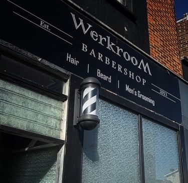 Werkroom Barbershop outside | Proudly Recognised as One of the Best Barbers in Portsmouth