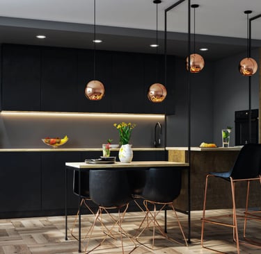 Modernūs baldai jūsų valgomajam kambariui